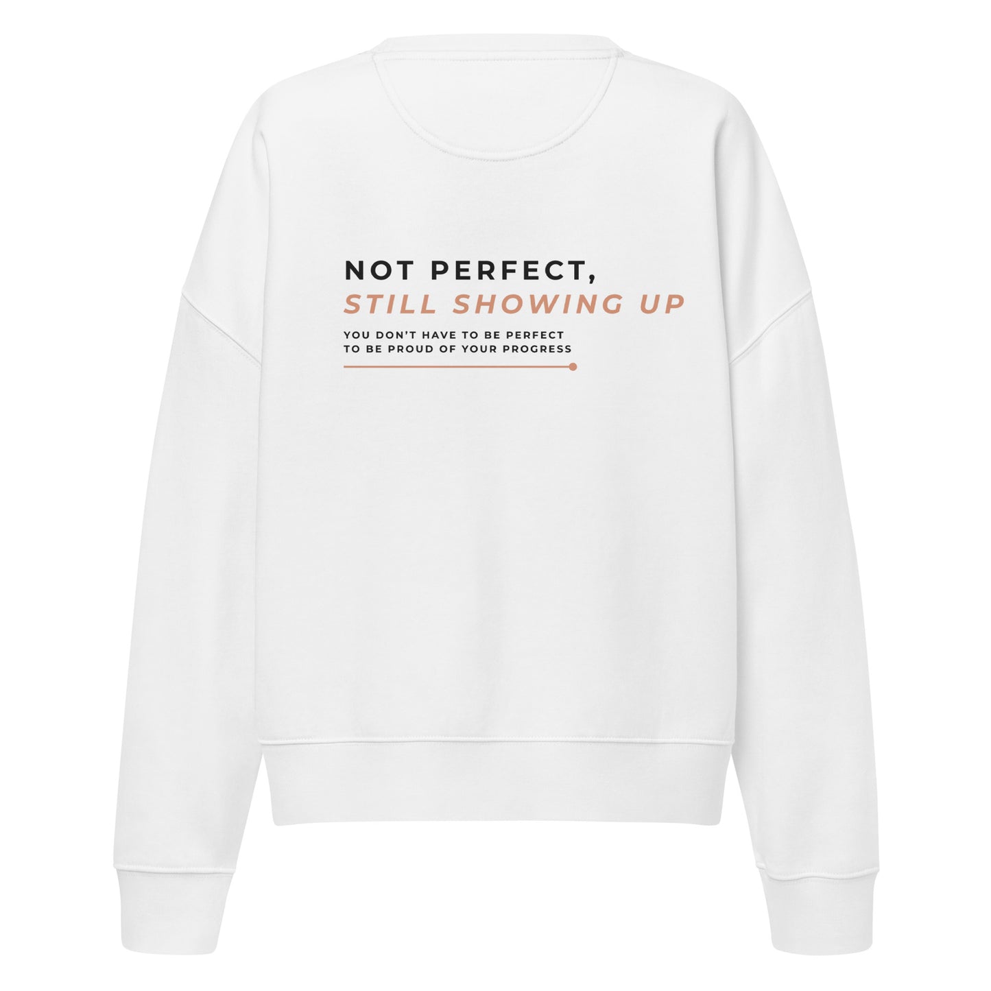 sweat shirt branca not perfect costas