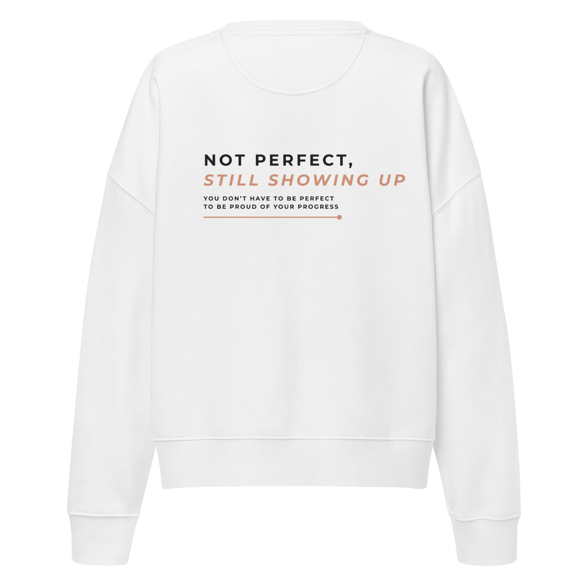 sweat shirt branca not perfect costas