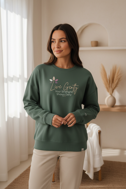 Sweatshirt Feminina Live Gently