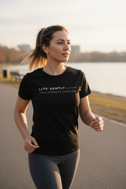 T-shirt "Live Gently" — Força Silenciosa