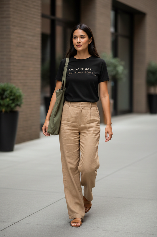 T-shirt "Tag your Goal" — casual lifestyle